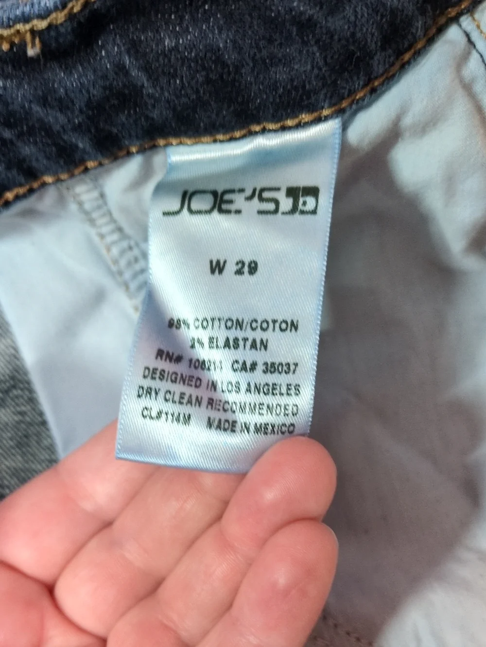 Joe's Jeans Julisa Trouser Easy Denim Shorts Dark Wash Stretch Women's Size 29